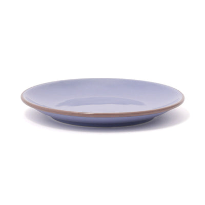 Bicolor Rim Plate Medium Blue