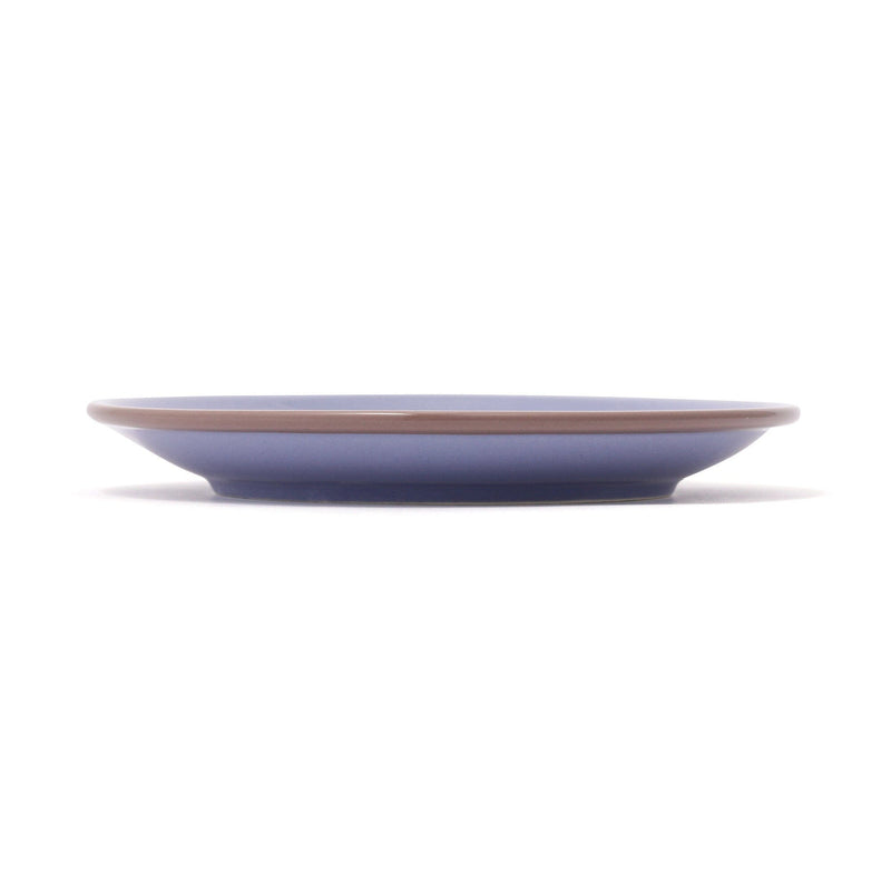 Bicolor Rim Plate Medium Blue