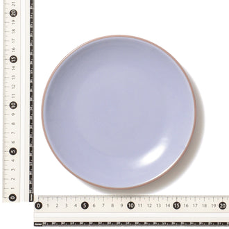 Bicolor Rim Plate Medium Blue