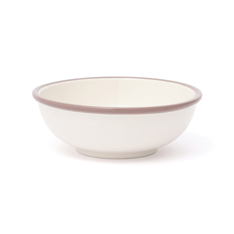 Bicolor Rim Bowl Small White