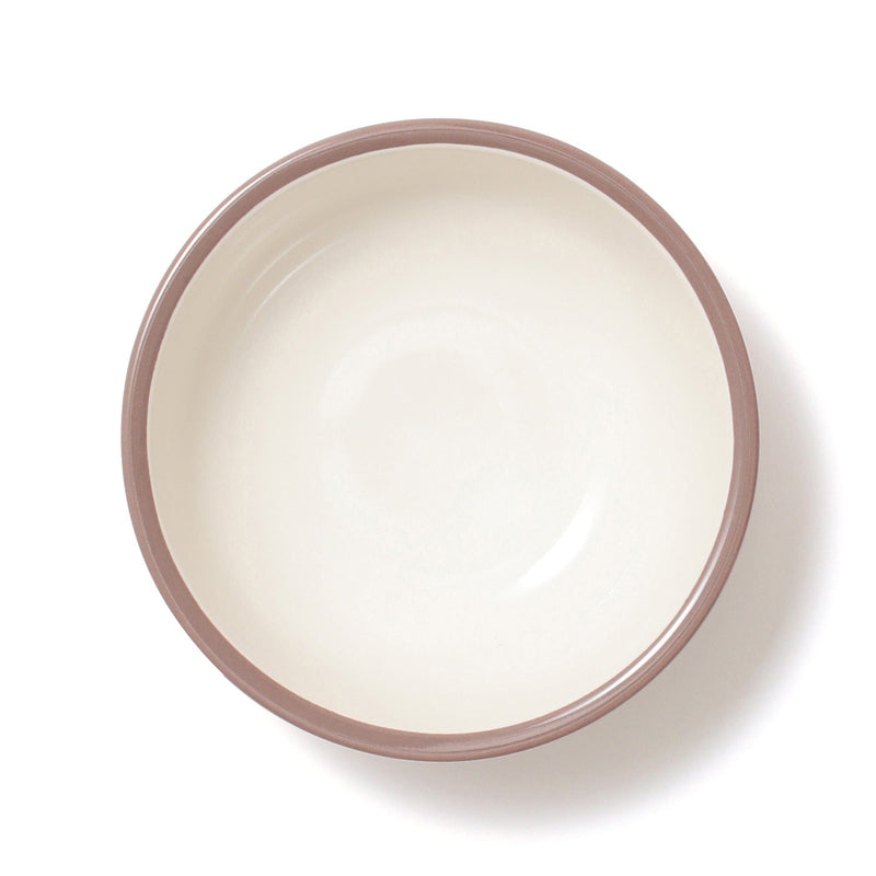 Bicolor Rim Bowl Small White