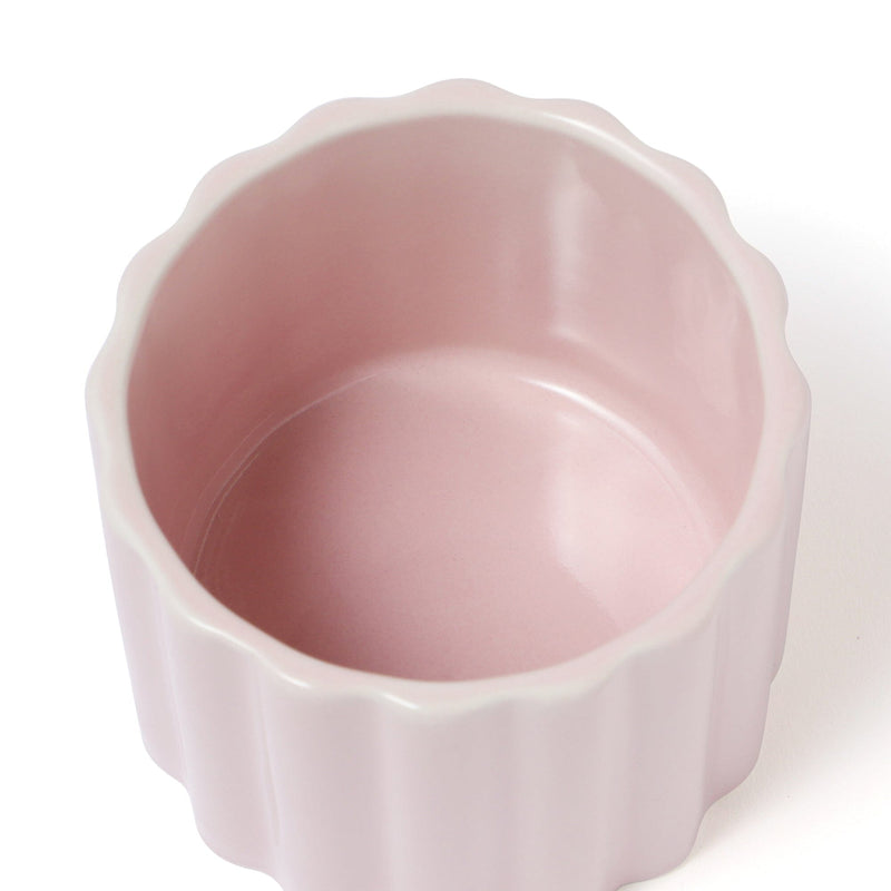 Scalloped Steaming Cup Pink