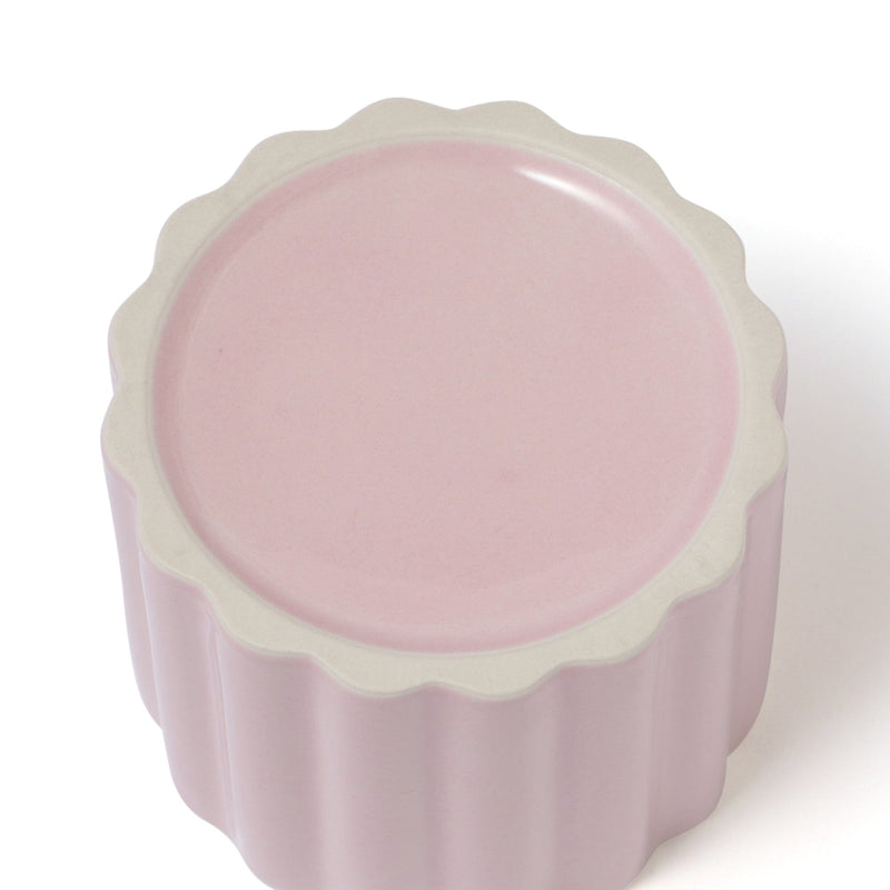 Scalloped Steaming Cup Pink