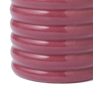 Scalloped Steaming Cup Red