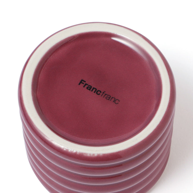 Scalloped Steaming Cup Red