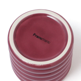 Scalloped Steaming Cup Red