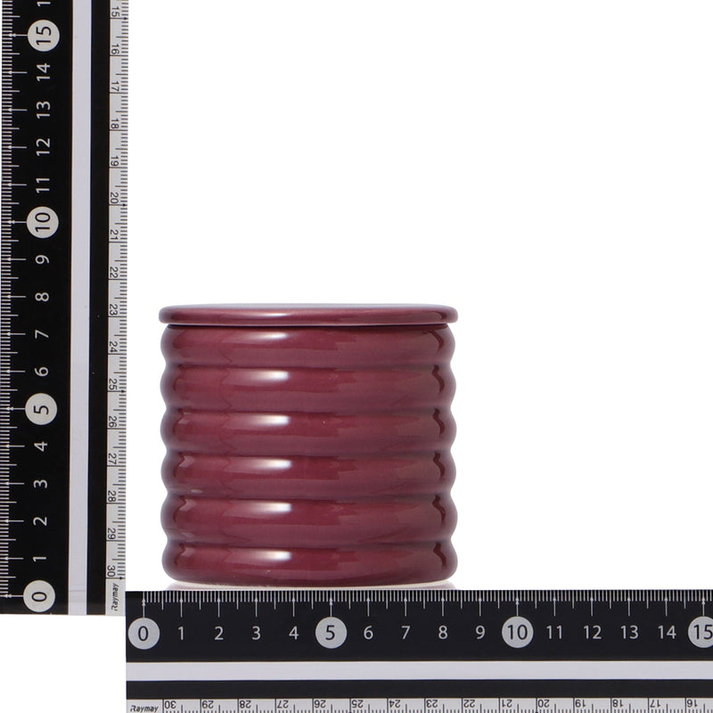 Scalloped Steaming Cup Red