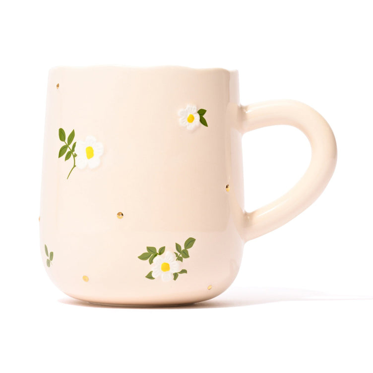FLEURON 碎花水杯 象牙色