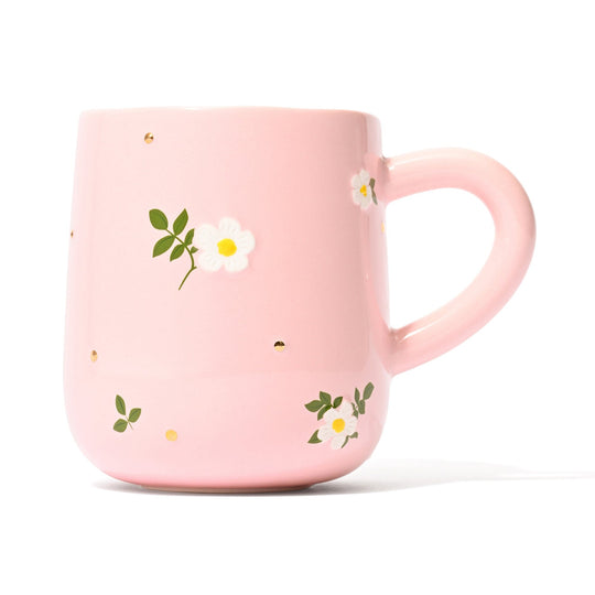 FLEURON 碎花水杯 粉紅色