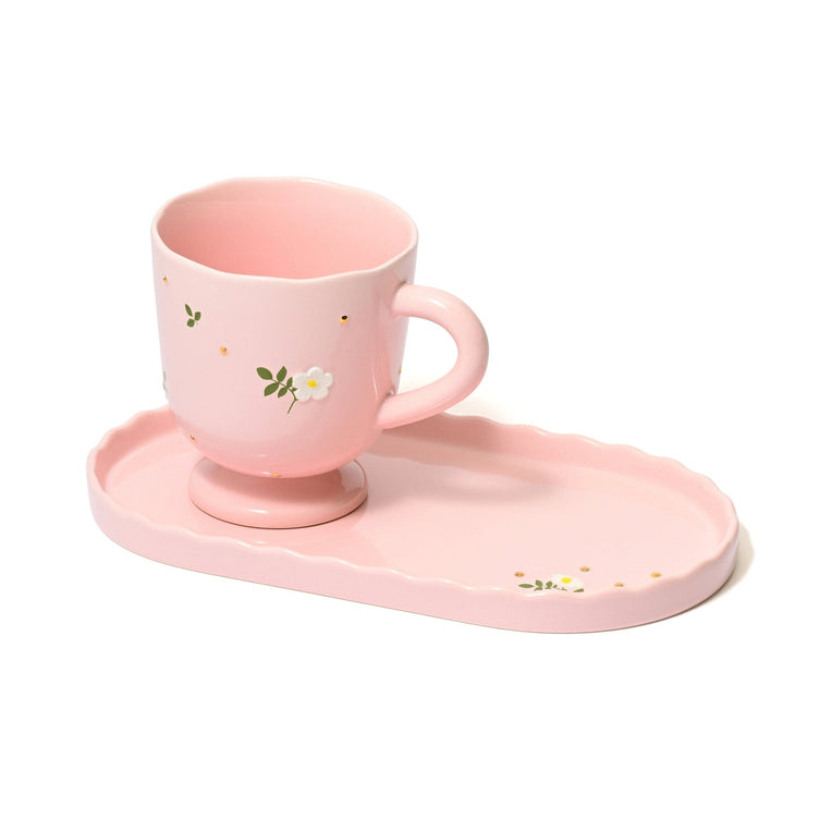 Fleuron Cafe Set Pink
