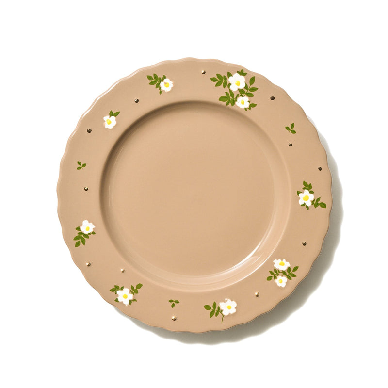 Fleuron Plate Small Brown
