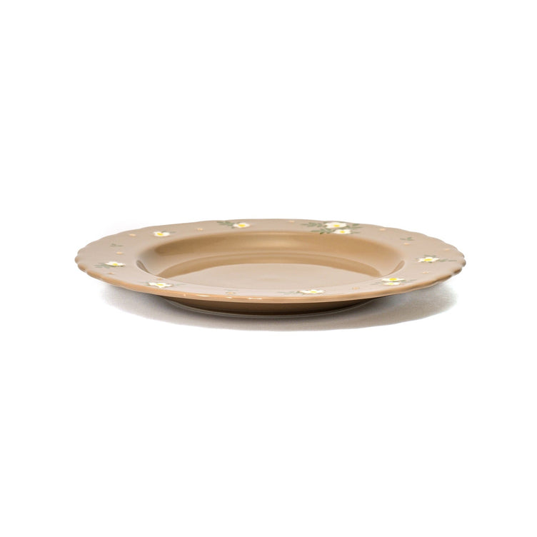 Fleuron Plate Small Brown