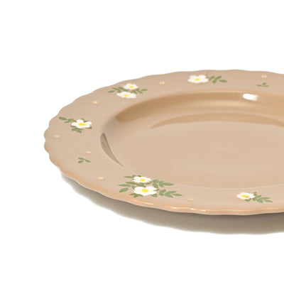 Fleuron Plate Small Brown