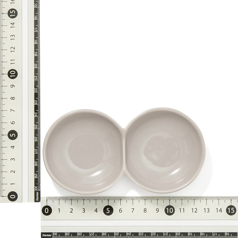 Separate Plate 2-Piece Set Gray