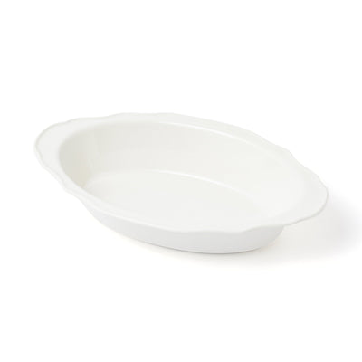 Flower Rim Ovenware Medium Ivory