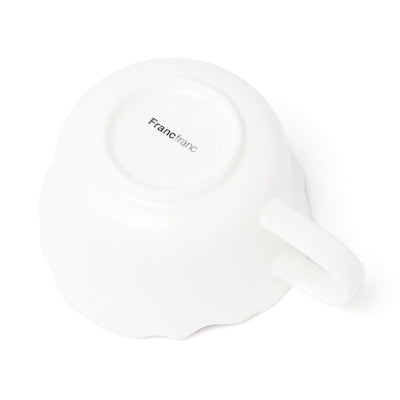 Flower Rim Soup Cup Ivory