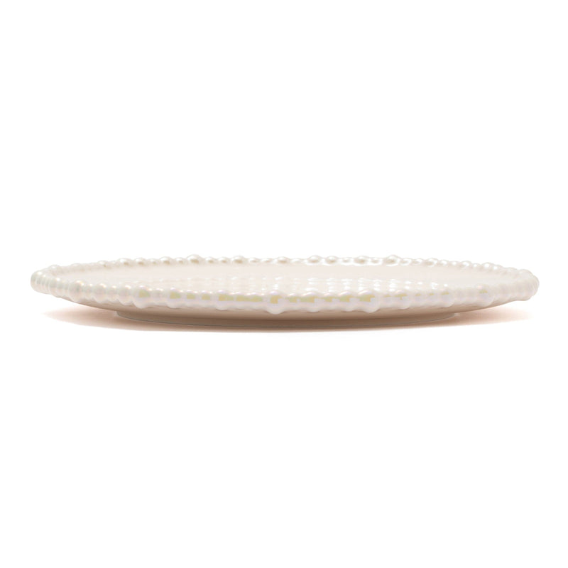 Pearl Plate Large Beige
