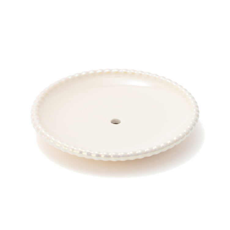 Pearl Cake Stand 3 Tier Beige