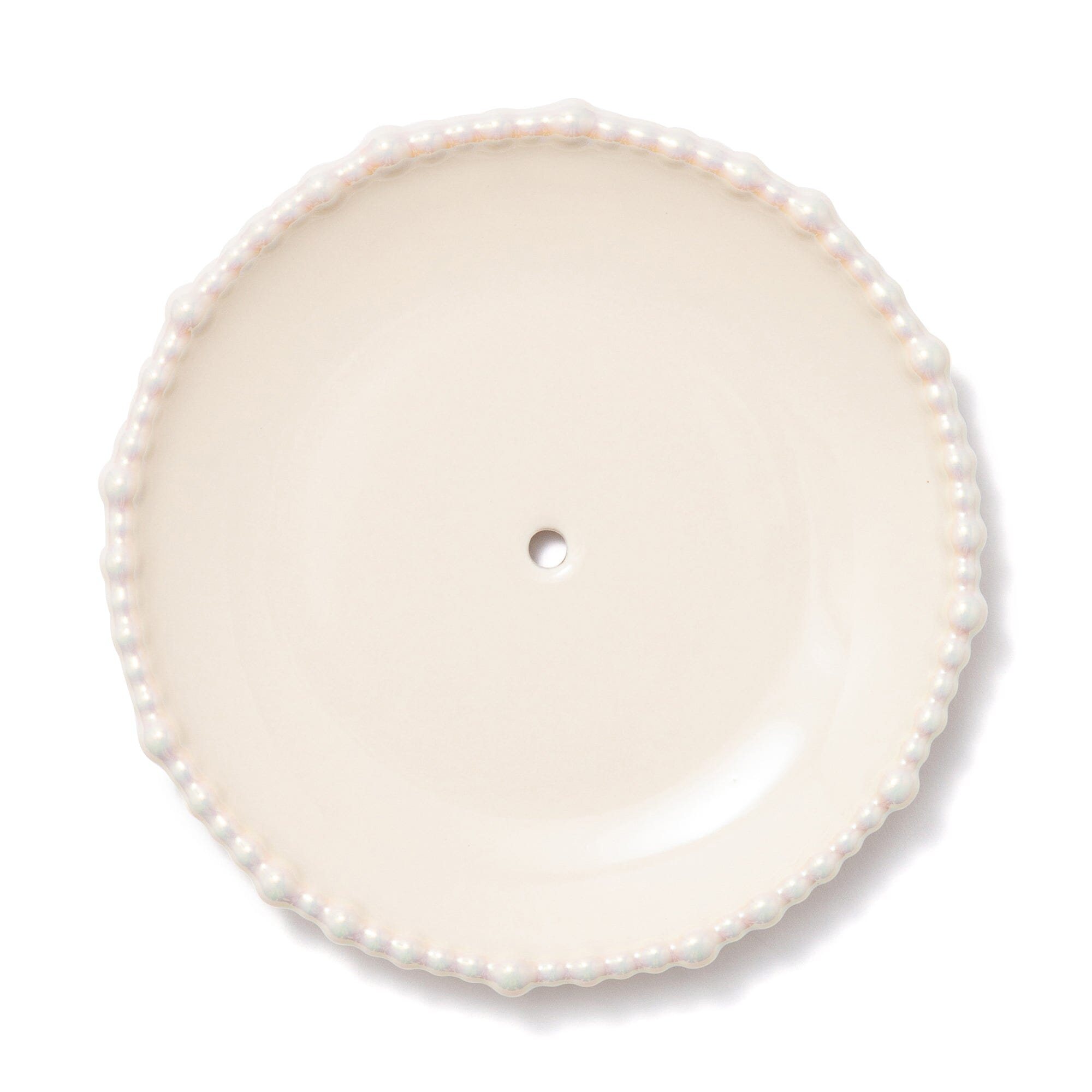 Pearl Cake Stand 3 Tier Beige