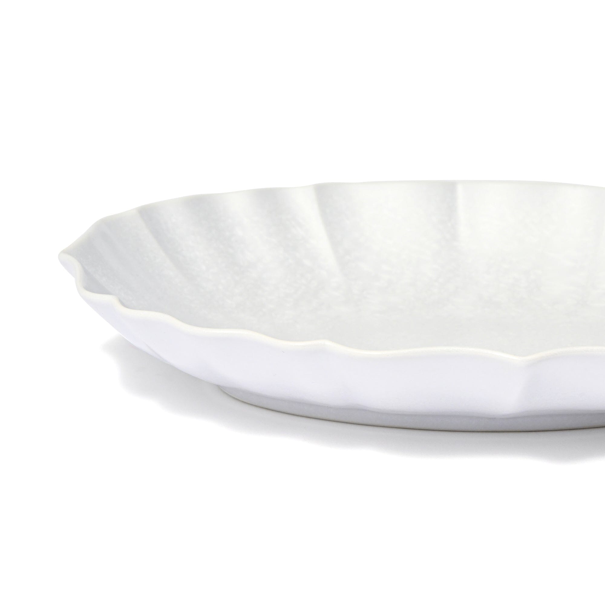 Mino Crystalline Glaze Oval Plate Light Blue