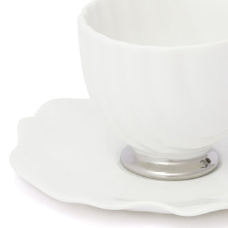 Shell Cup & Saucer White