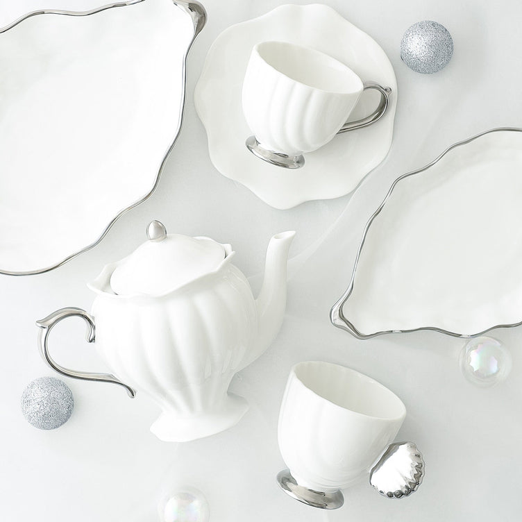 Shell Teapot White