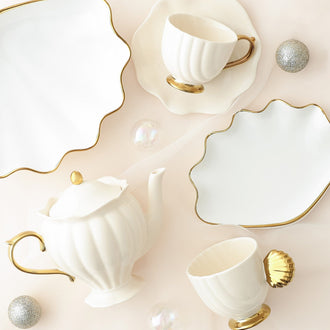Shell Teapot Beige