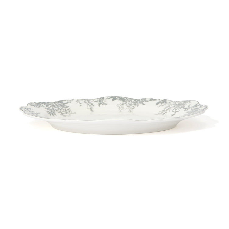 Jouy Oval Plate Gray