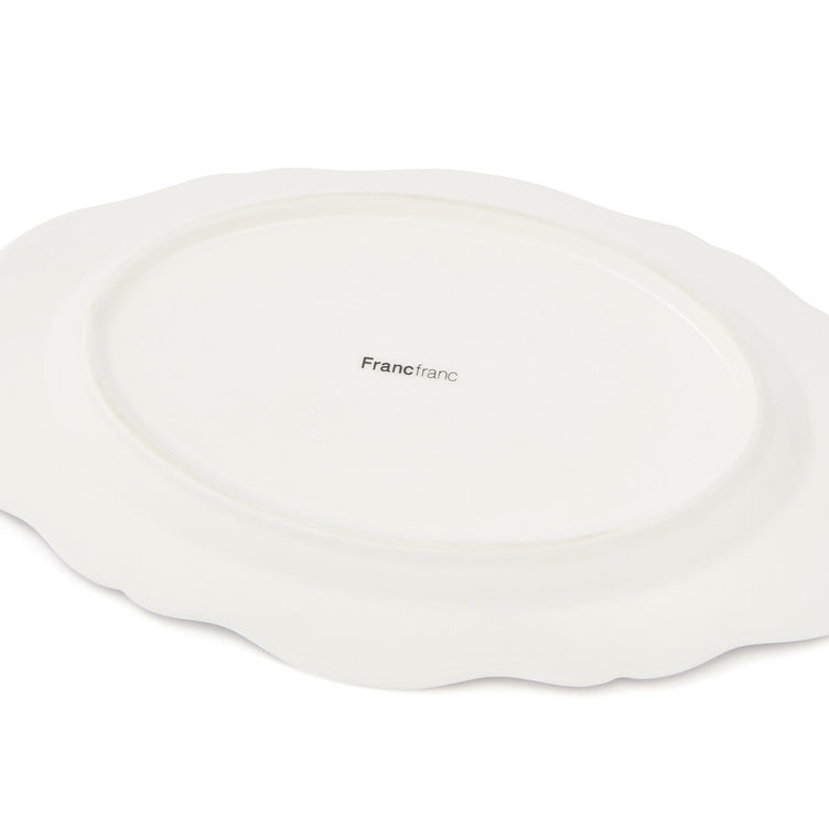 Jouy Oval Plate Gray