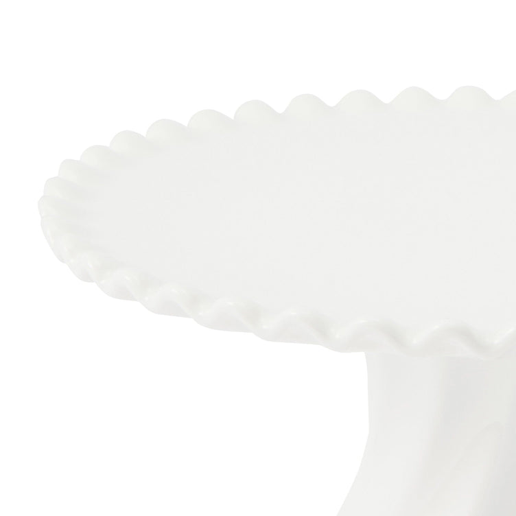 Whipped Cake Stand Large White