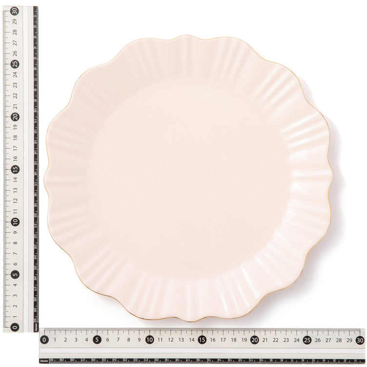 Petal Frill Plate Large Pink