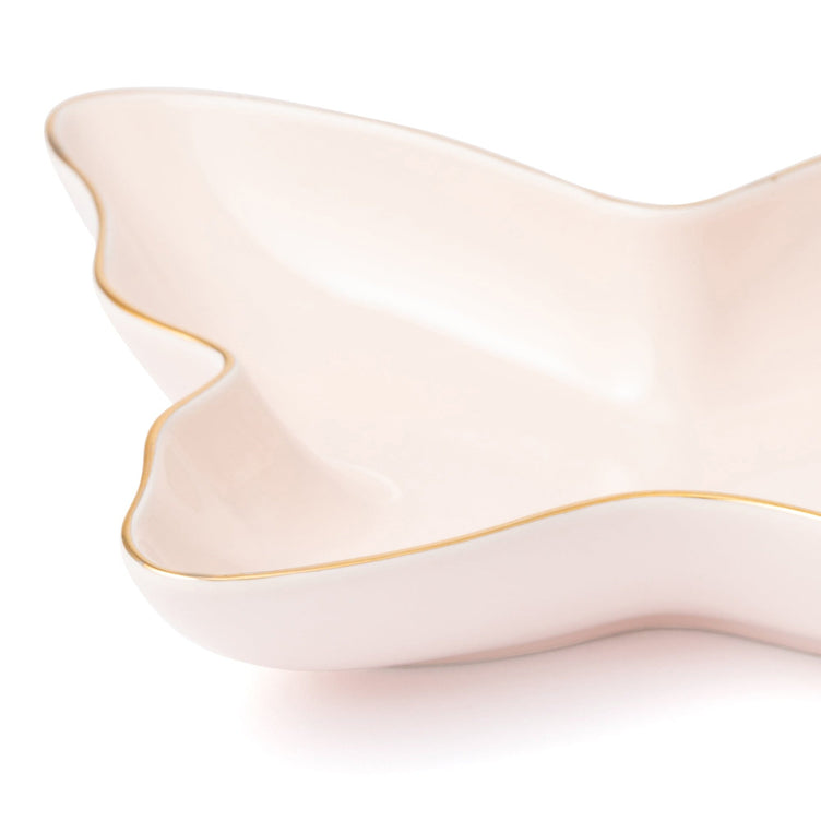 Petal Frill Butterfly Plate Pink