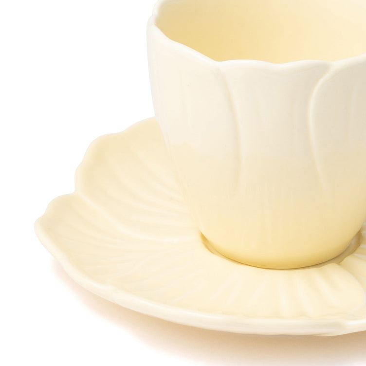 Petal Frill Cup & Saucer Yellow