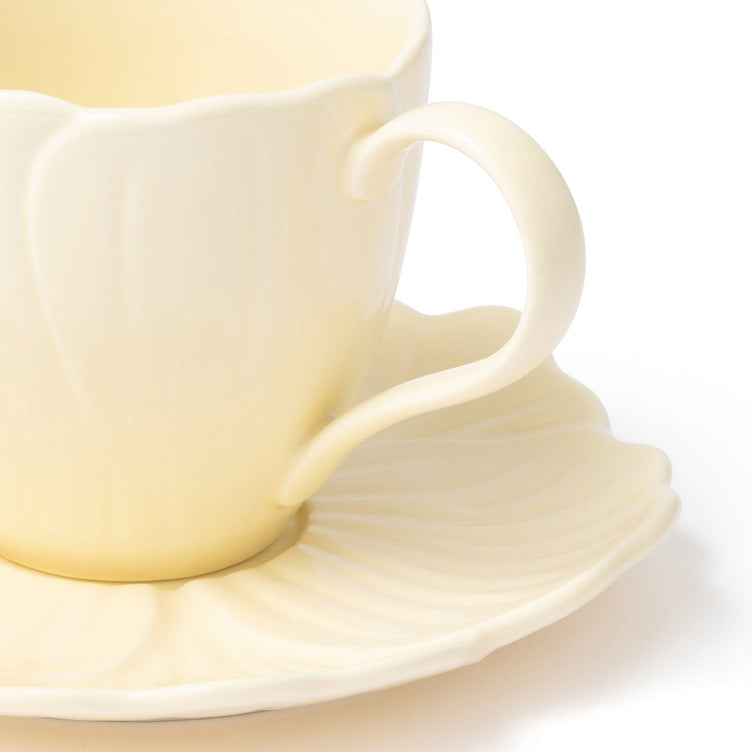 Petal Frill Cup & Saucer Yellow