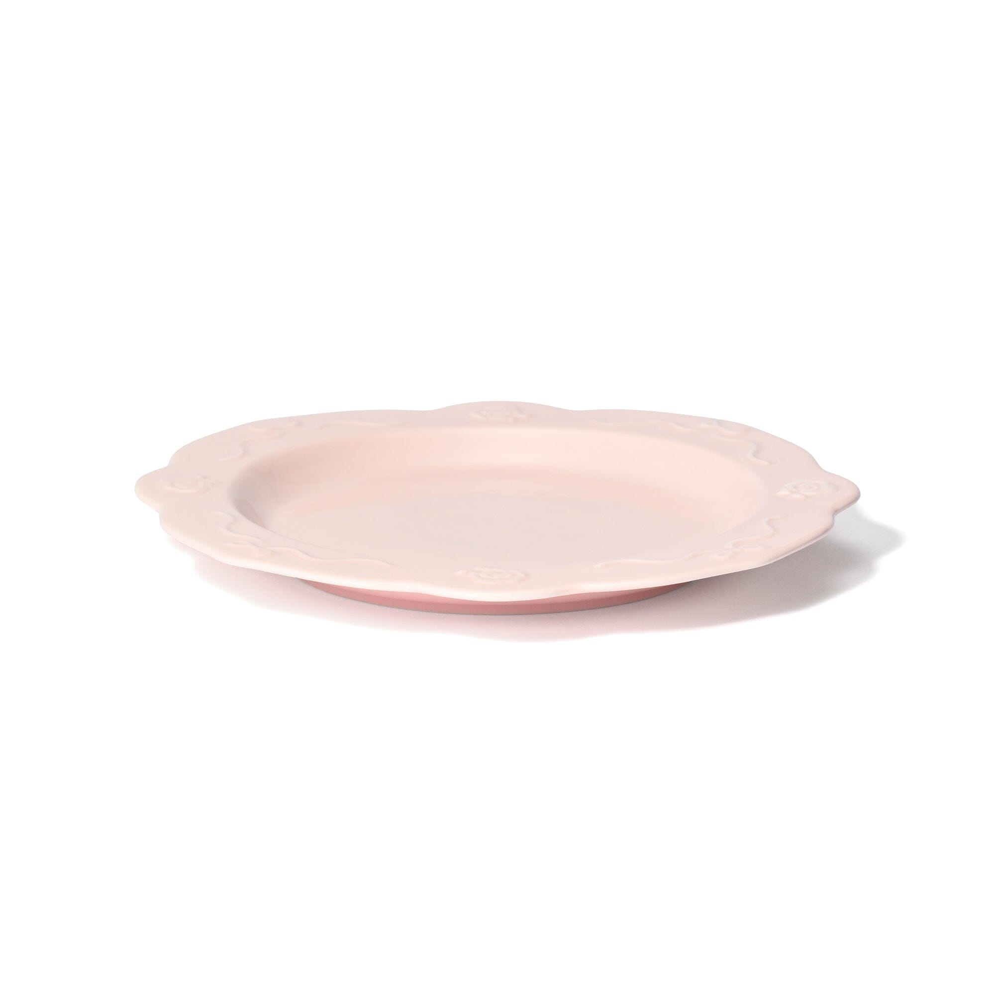 Rose Relief Plate Small Pink