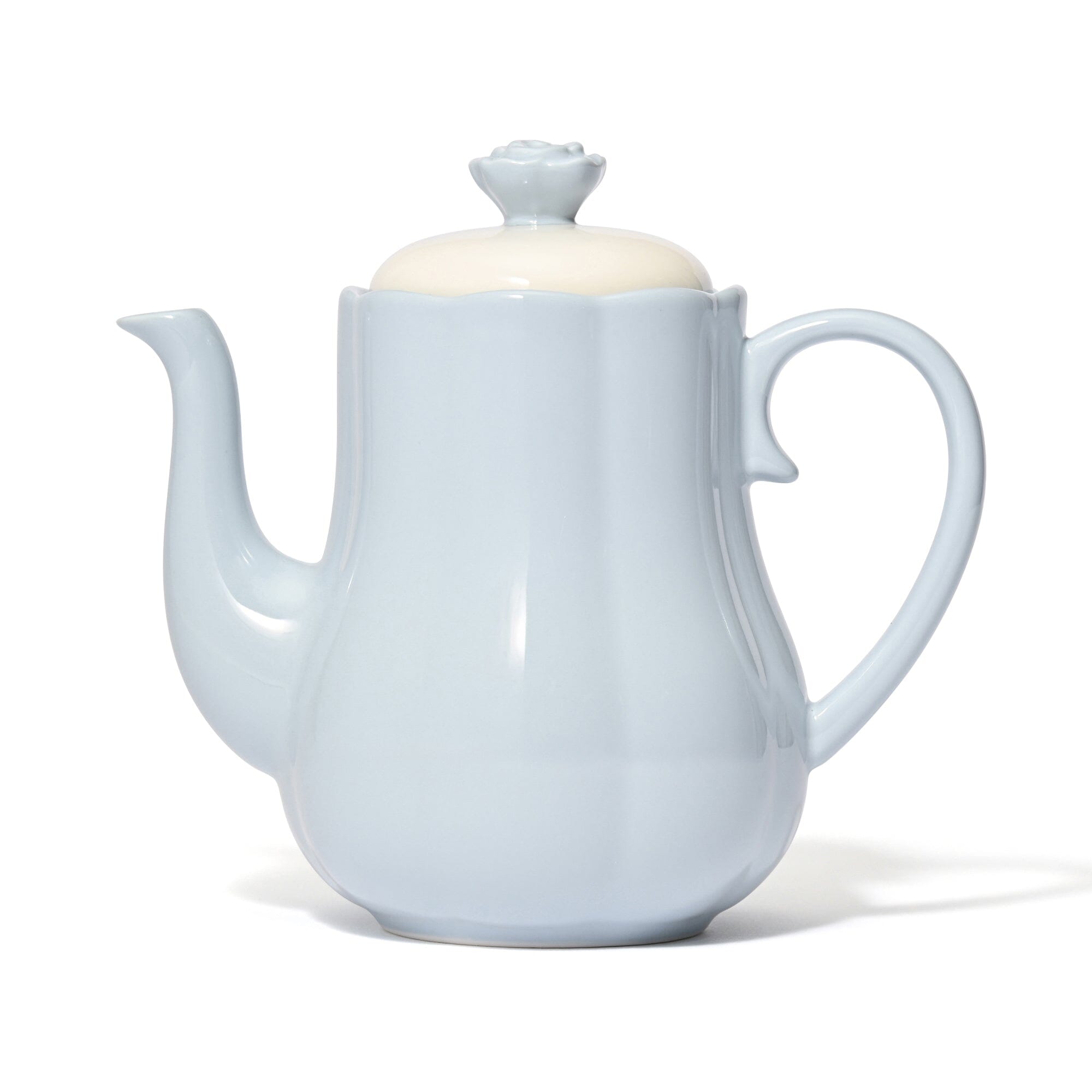 Rose Relief Teapot Blue