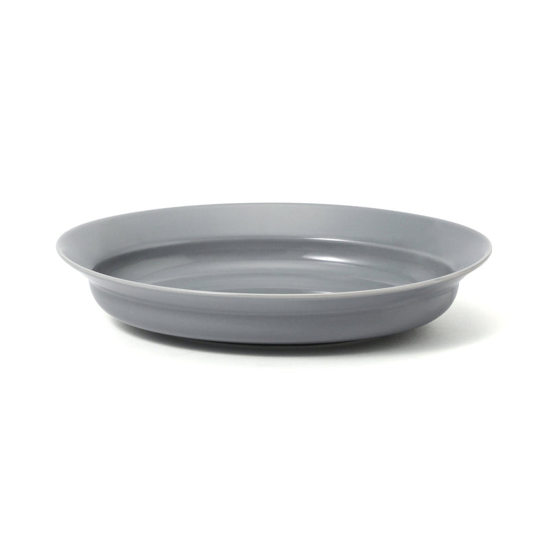 Mino Easy To Scoop Oval Plate Gray