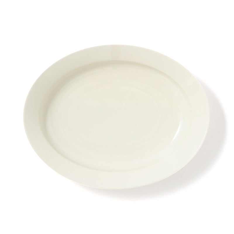 Mino Easy To Scoop Oval Plate Ivory