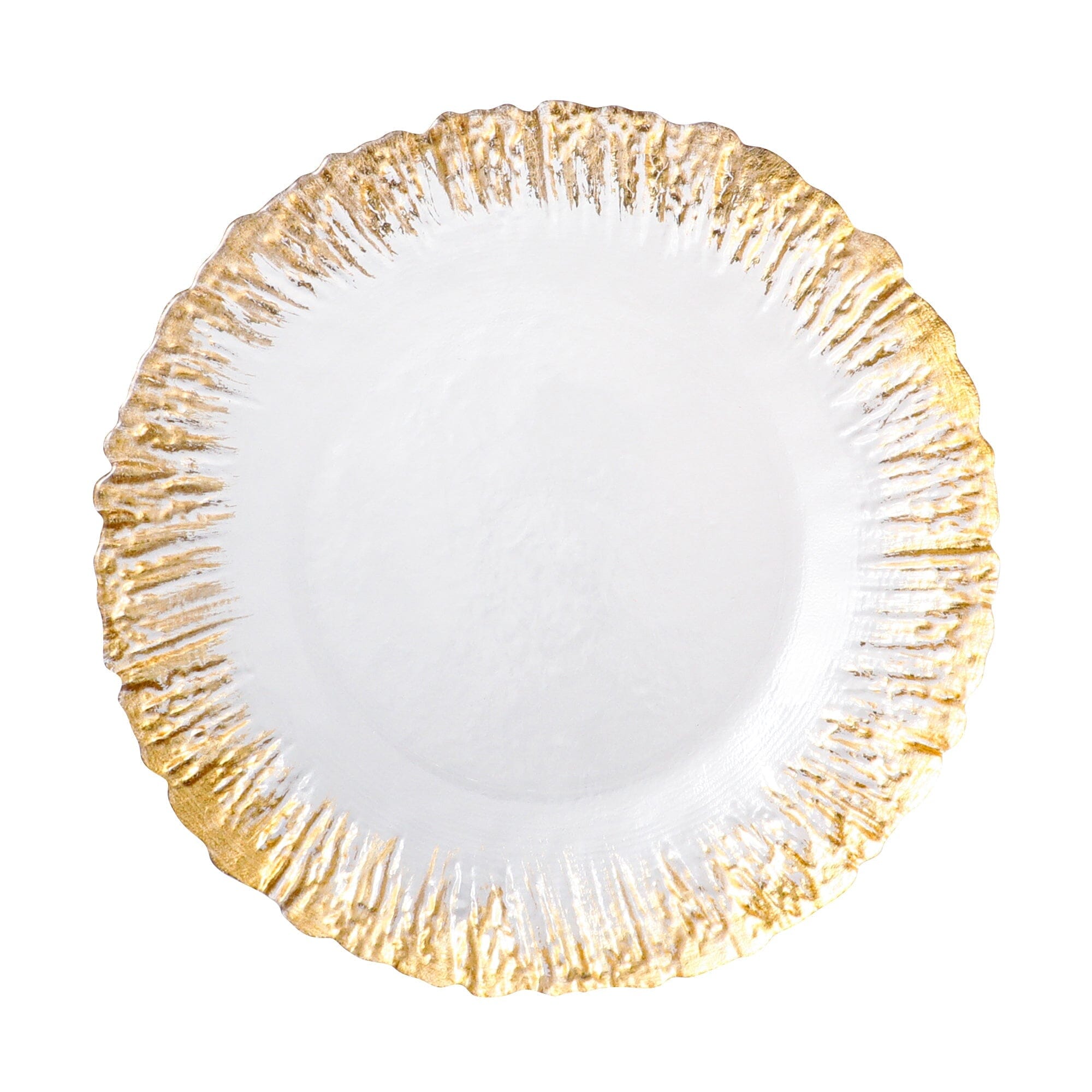 SHINE GLASS Plate L Gold