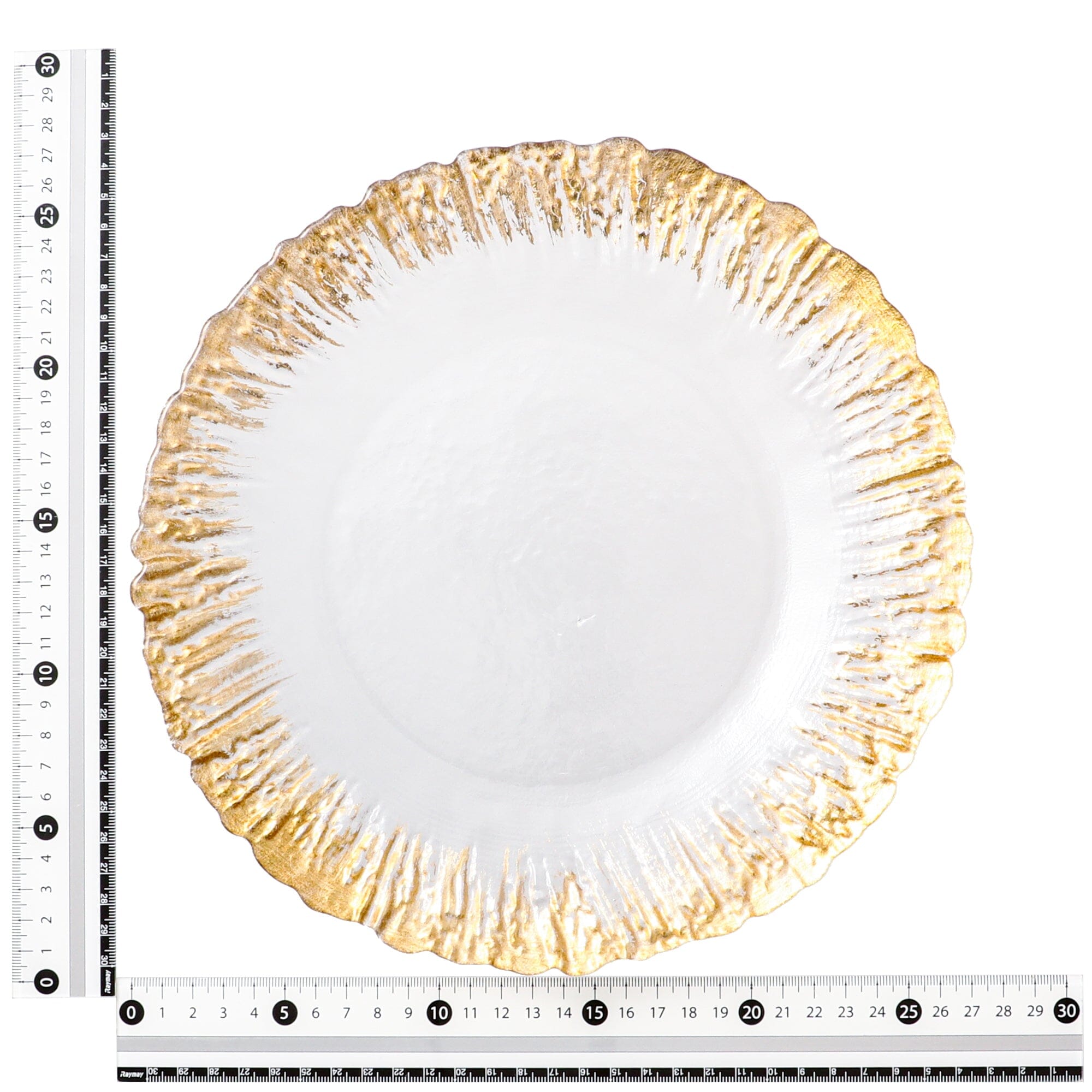 SHINE GLASS Plate L Gold