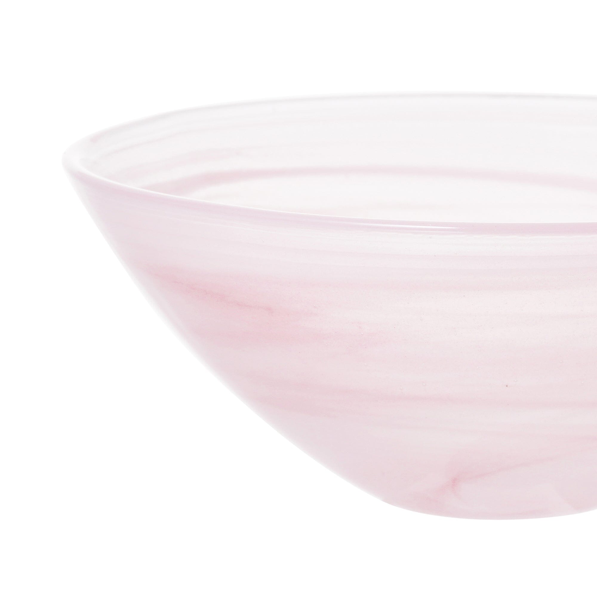 Marble Glass Bowl Small Pink