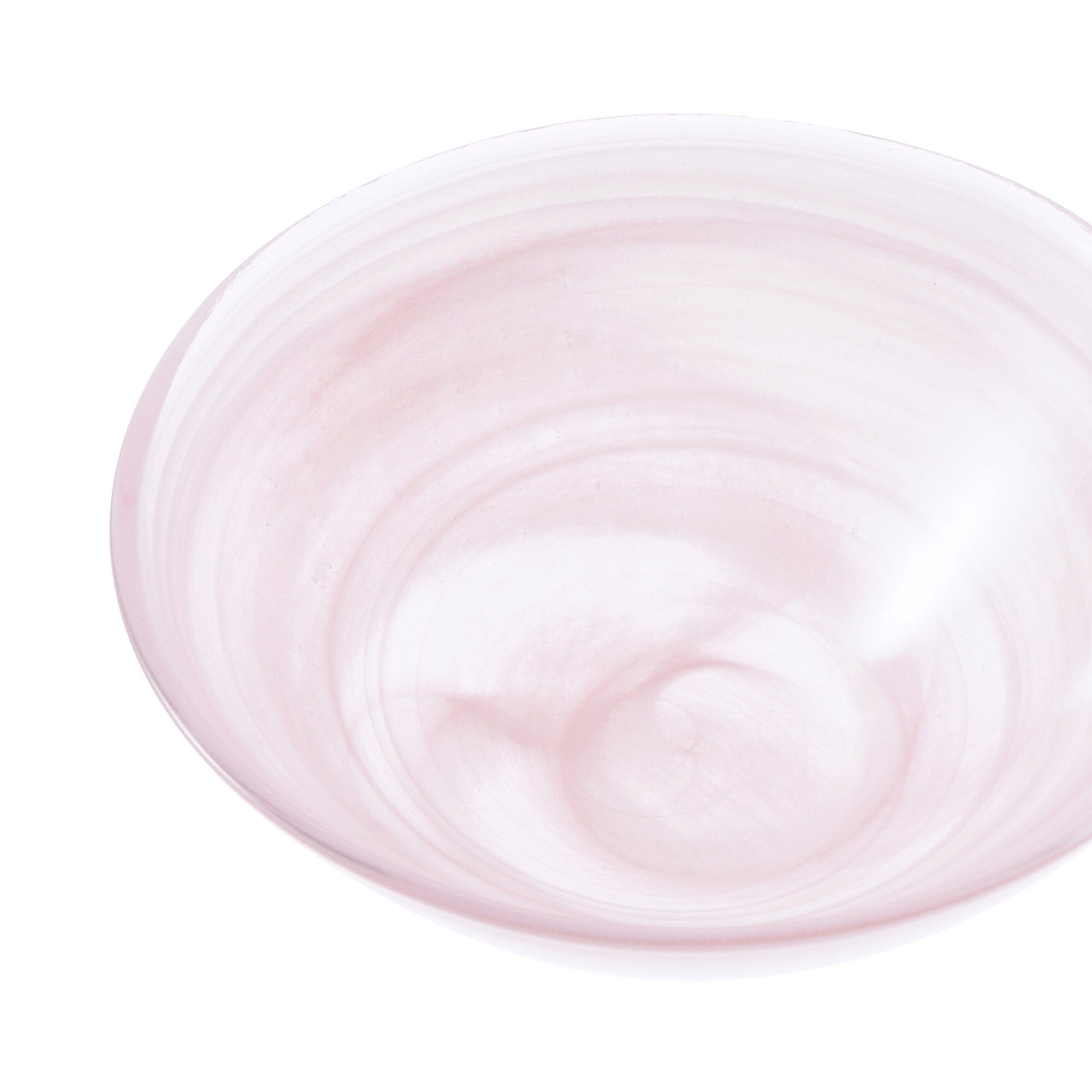 Marble Glass Bowl Small Pink