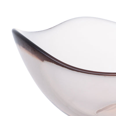 Wavelet Glass Bowl Medium Brown