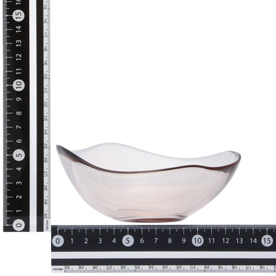 Wavelet Glass Bowl Medium Brown
