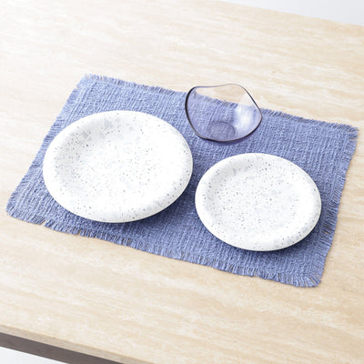 Wavelet Glass Bowl Medium Blue