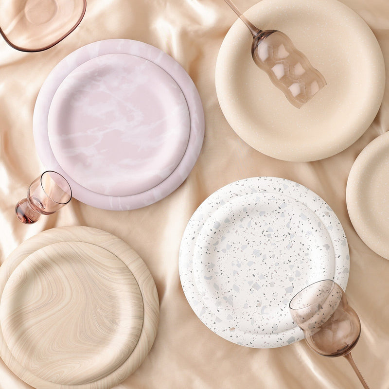 Wavelet Glass Bowl SS Brown