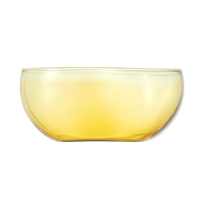 Glass Bean Bowl Yellow