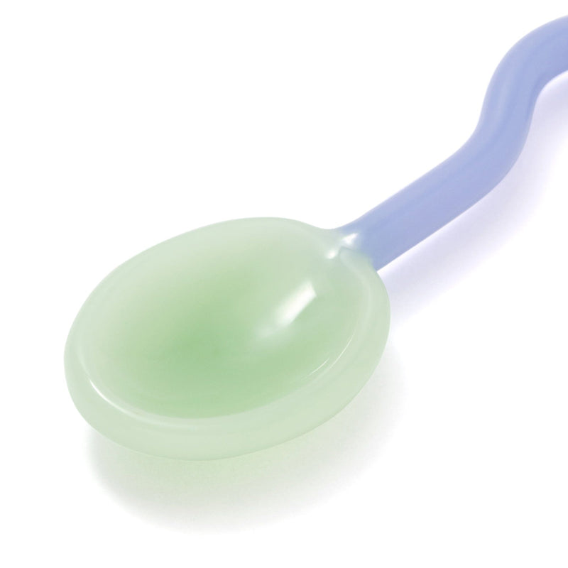 Glass Spoon Muddler Green X Blue