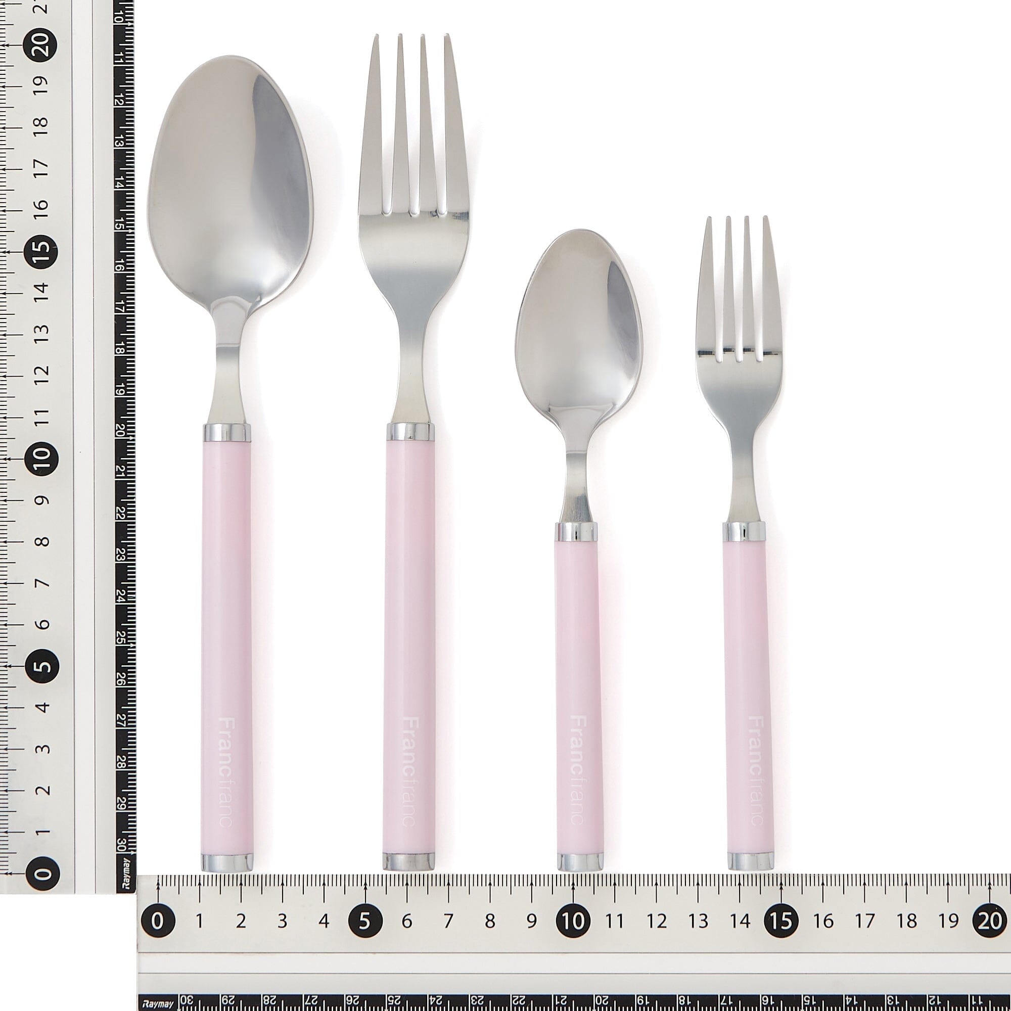 Cutlery Set Of 4 Logo Pink
