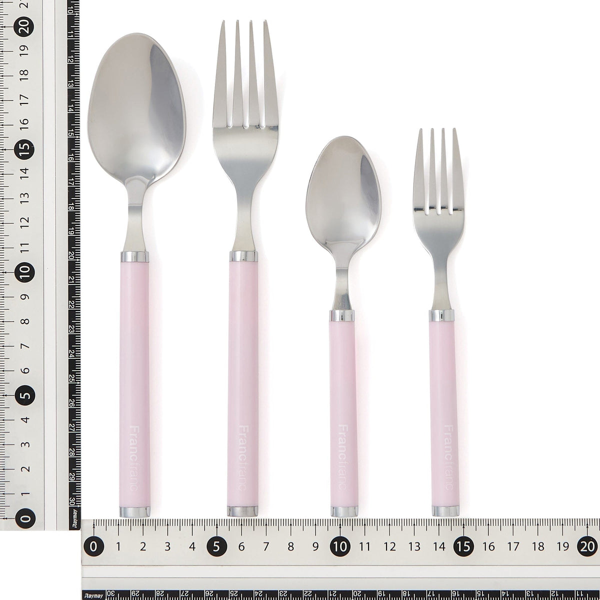Cutlery Set Of 4 Logo Pink